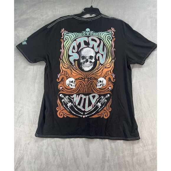 Urban Outfitters Project Social Stay Wild Graphic T Shirt Dress One Size Black - Picture 1 of 6